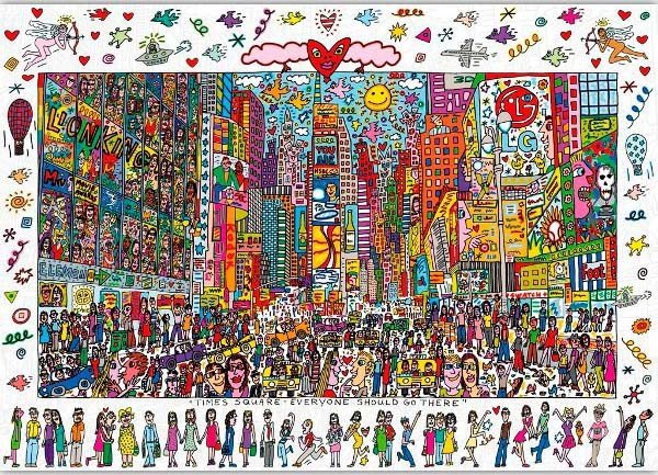 Puzzle 1000 Ravensburger 190690 James Rizzi - Times Square