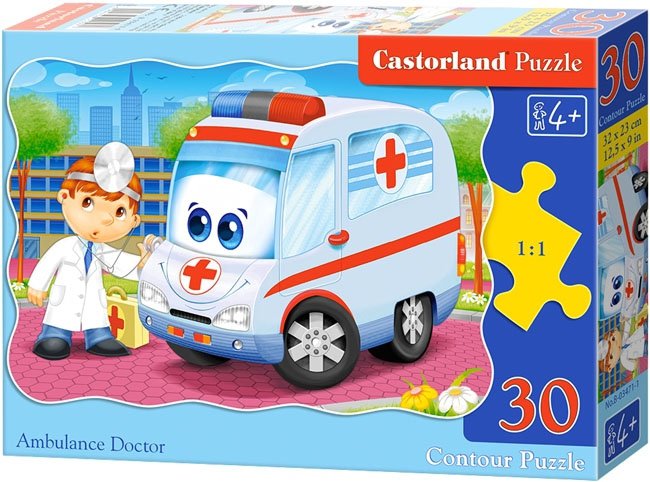 Puzzle 30 Castorland B-03471 Karetka Pogotowia - Lekarz
