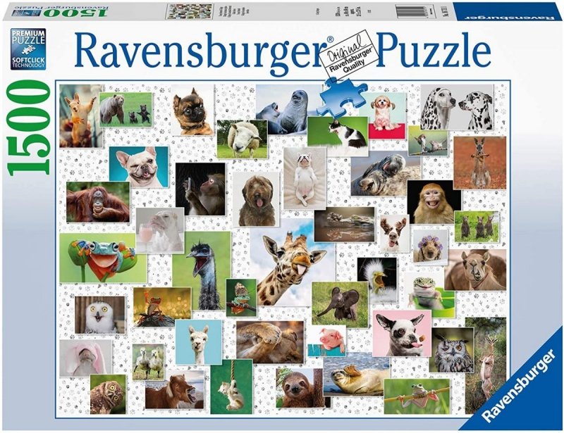 Puzzle 1500 Ravensburger 16711 Zabawne Zwierzaki - Kolaż
