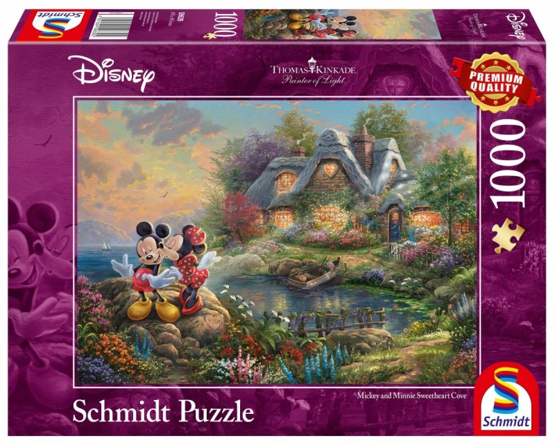 Puzzle 1000 Schmidt 59639 Thomas Kinkade - Myszka Miki i Minnie - Disney