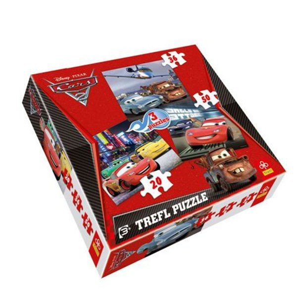 Puzzle 3w1 Trefl T-34073 Cars 2 - Auta