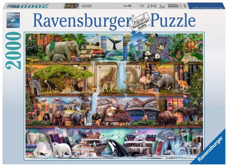 Puzzle 2000 Ravensburger 16652 Królestwo Dzikich Zwierząt