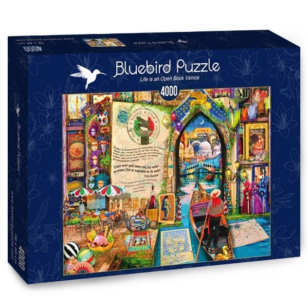 Puzzle 4000 Bluebird 70259 Życie to Otwarta Księga Wenecja