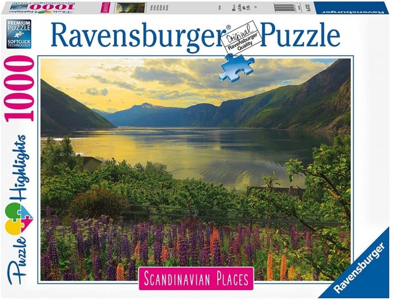 Puzzle 1000 Ravensburger 16743 Skandynawskie Miejsca - Fiord w Norwegii