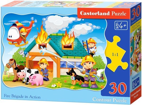 Puzzle 30 Castorland B-03525 Strażacy w Akcji