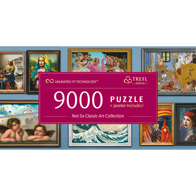 Puzzle 9000 Trefl 81021 Klasyczna Kolekcja Sztuki z Przymrużeniem Oka