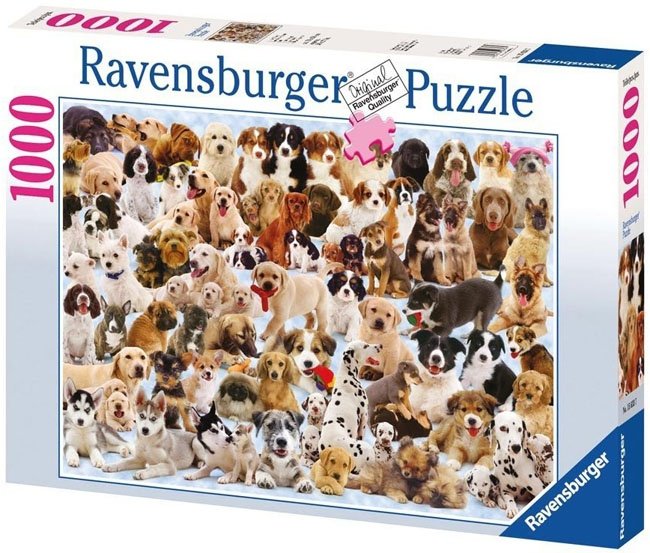 Puzzle 1000 Ravensburger 15633 Wielka Rodzina Psów
