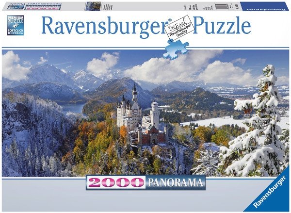 Puzzle 2000 Ravensburger 166916 Zamek Neuschwanstein