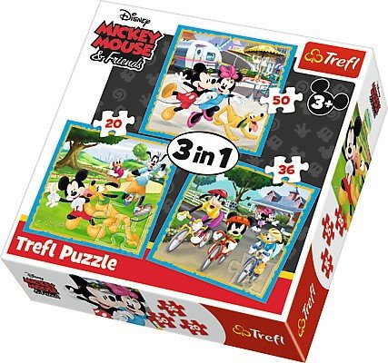 Puzzle 3w1 Trefl T-34846 Myszka Miki z Przyjaciółmi