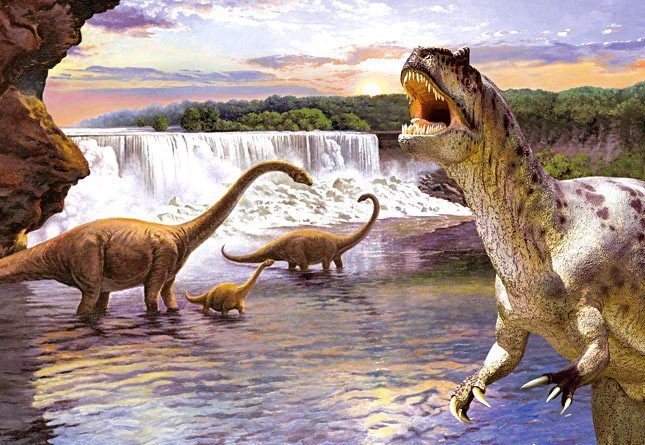 Puzzle 260 Castorland B-26999 Dinozaury - Diplodocus