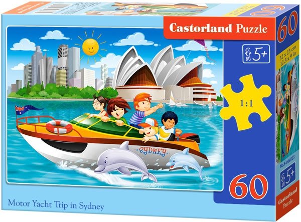 Puzzle 60 Castorland B-066025 Motorówka w Sydney