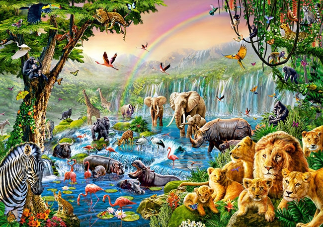 Puzzle 500 Castorland B-52141 Zwierzęta Afrykańskie