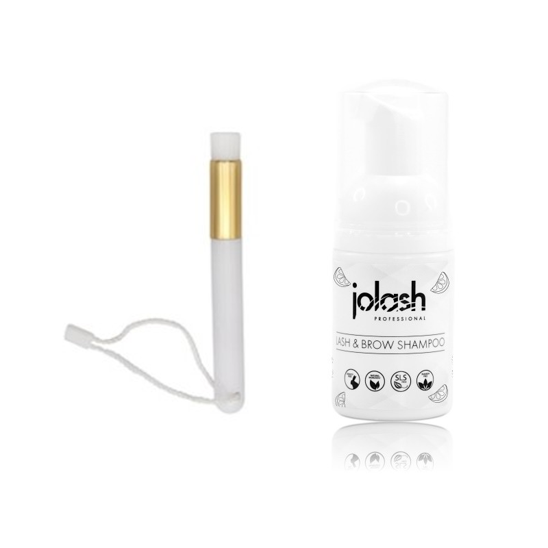 ZESTAW: Szampon do rzęs Lash&amp;Brow Shampoo by JoLash 30ml + Pędzel do mycia rzęs