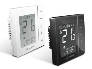 Bezprzewodowy, podtynkowy cyfrowy regulator temperatury sieci ZigBee, 230V Czarny