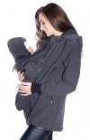 kurtka softshell 3D ciążowa i do noszenia dziecka M52/4068 szary 2