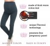 Komfortowe legginsy ciążowe zimowe 3006 grafit 4
