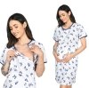 MijaCulture - 2 w 1 koszula ciążowa i do karmienia  2078 melanż