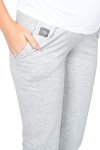 MijaCulture Wygodne spodnie dresowe ciążowe Coco M003 melanż5