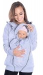 MijaCulture - 3 w1 bluza 3D ciążowa i do noszenia dziecka  4046/M50 melanż