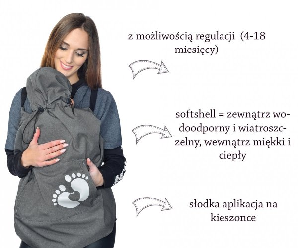 MijaCulture - osłona softshell 4113 czarna 3