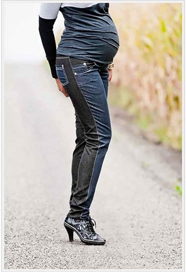 Spodnie ciążowe jeans Korina 9027 dla kobiet w ciąży3
