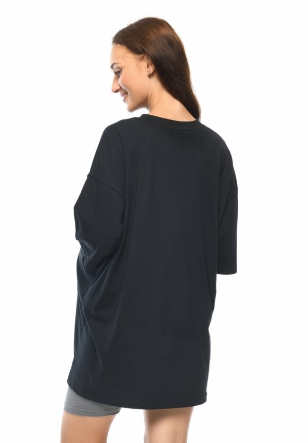 MijaCulture - T-shirt / koszula ciążowa oraz dla karmiacych M024 Amber czarna