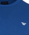 Emporio Armani sweter męski gładki niebieski