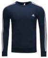 Adidas bluza męska czarna 3-Stripes Crewneck Sweatshirt BQ9644
