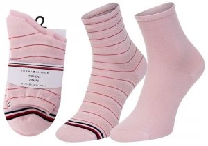 Tommy Hilfiger skarpety skarpetki damskie różowe 100002817 003