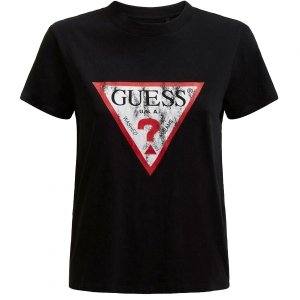 Guess t-shirt koszulka damska czarna W93I0RR9I60-JBLK