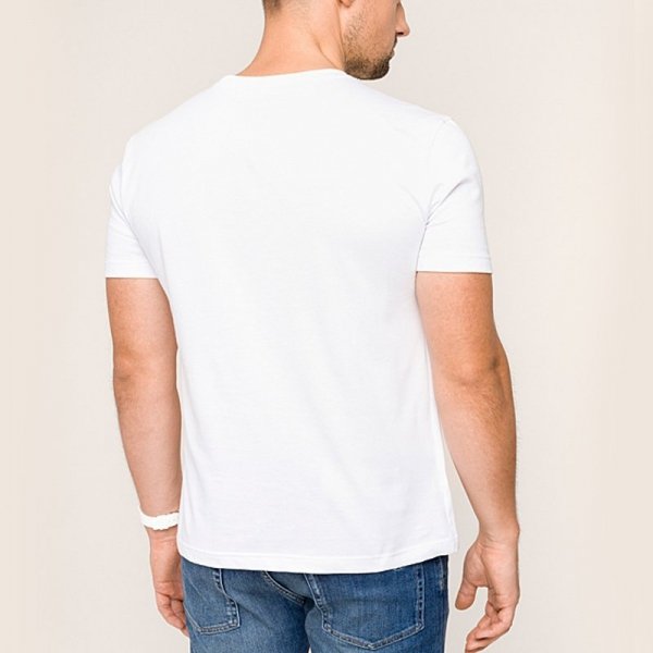 Lacoste t-shirt koszulka męska regular fit biały