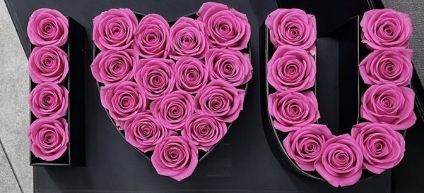  I ❤ U box prostokąt