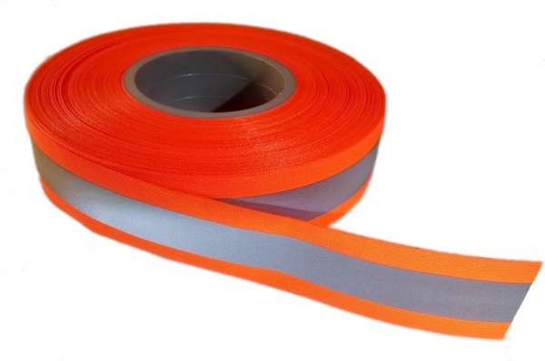 Taśma fluo. z odblaskiem EN ISO 20471