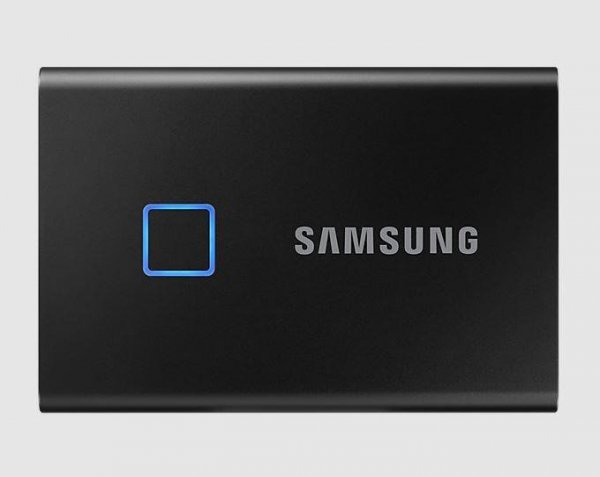 Dysk SSD zewnętrzny USB Samsung SSD T7 1TB Portable Touch (1050/1000 MB/s) USB 3.1 Black