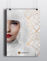 Poster White & Gold Noble Lashes