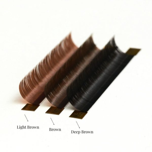 DARK BROWN  WAVE LASHES CC 0,15 (20 strisce )