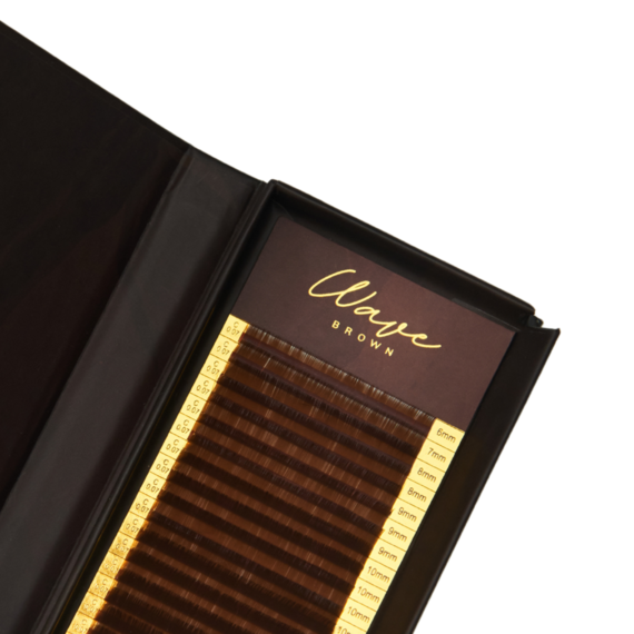 DARK BROWN  WAVE LASHES CC 0,15 (20 strisce )