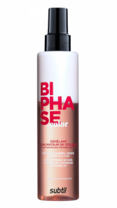 BIPHASE Color Subtil. Różowa chroniąca kolor,ułatwiająca rozczesywanie odżywka w sprayu 200 ml.