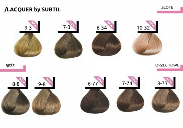 LACQUER 10-16 - Blond Très Très Clair Cendré Rouge VERY VERY LIGHT ASH RED BLOND SUBTIL LACQUER XXL SHINE Profesjonalny Toner Kwasowy z efektem lustrzanego blasku  Subtil 60 ml.