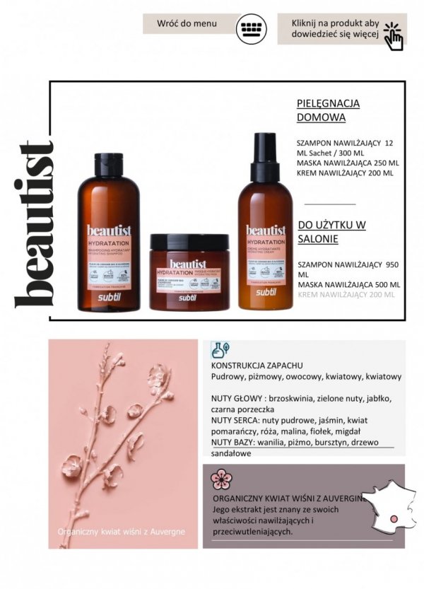 Beautist - Maska nawilżająca 500 ml. Profesjonalna linia fryzjerska