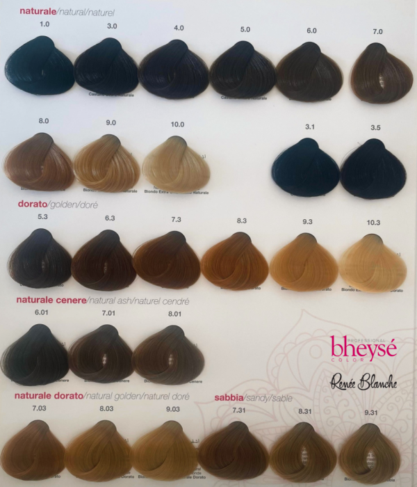 Farba do włosów profesjonalna Bheyse - Rene Blanche 100 ml    8.3