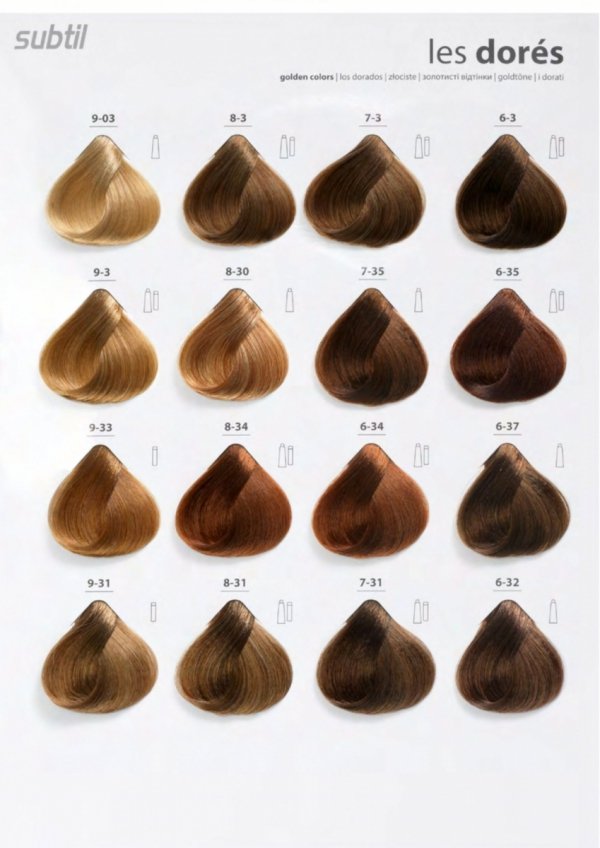 6/7 Crème - Blond Foncé Marron  Profesjonalna Farba do włosów Subtil CREME  60 ml.