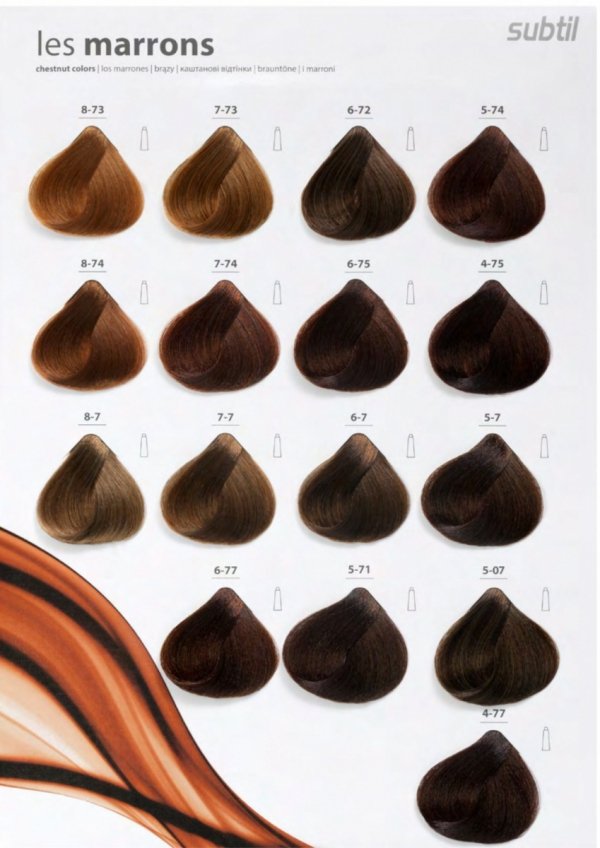 6/75 Crème - Blond Foncé Marron Acajou   Profesjonalna Farba do włosów Subtil CREME  60 ml.