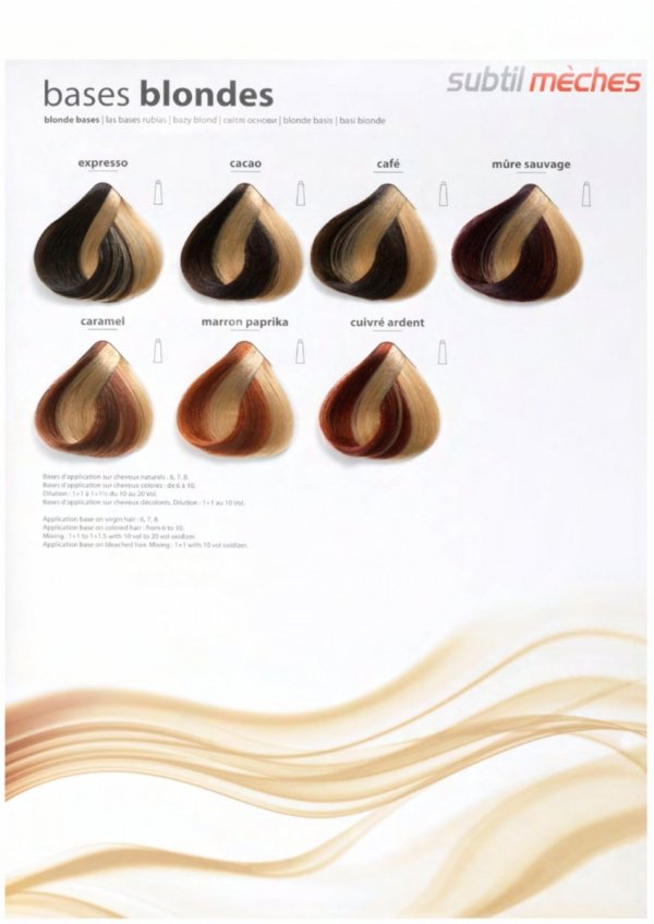 8/34 Crème - Blond Clair Doré Cuivré Profesjonalna Farba do włosów Subtil CREME  60 ml.