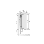 Purmo Plan Ventil Compact Flex FCVF33 300x1100