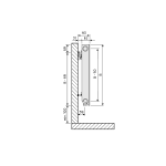 Purmo Plan Ventil Compact Flex FCVF11 300x1200