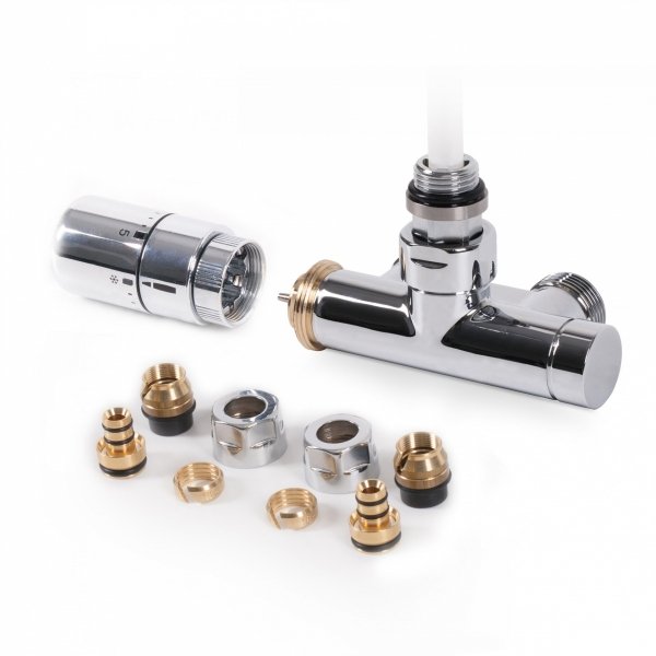 Zestaw Kątowy z rurką zanurzeniową 50 mm CYLINDER Prawy Chrom