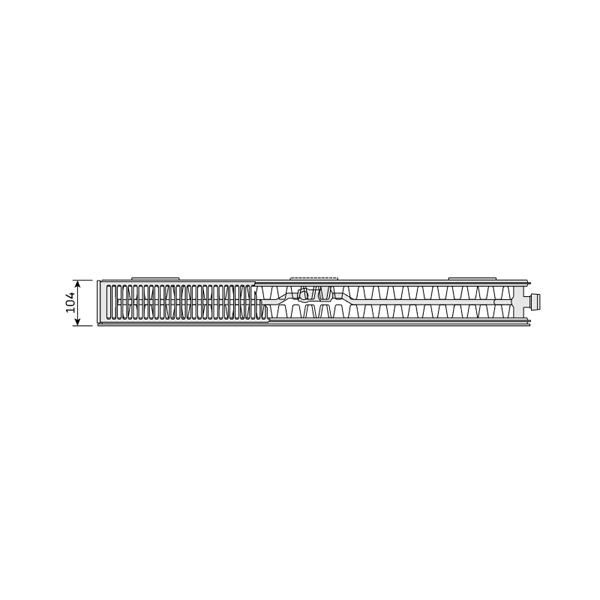 Purmo Plan Ventil Compact Flex FCVF22 500x1000