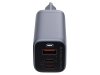 AUKEY PA-B6U OmniaMix II GaN ładowarka sieciowa 3xUSB (2xUSB C + 1xUSB A) 67W QC PD AFC SCP PPS UFCS