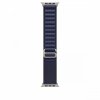 Apple Opaska Alpine w kolorze granatu do koperty 49 mm - rozmiar S - elementy z tytanu w kolorze naturalnym
